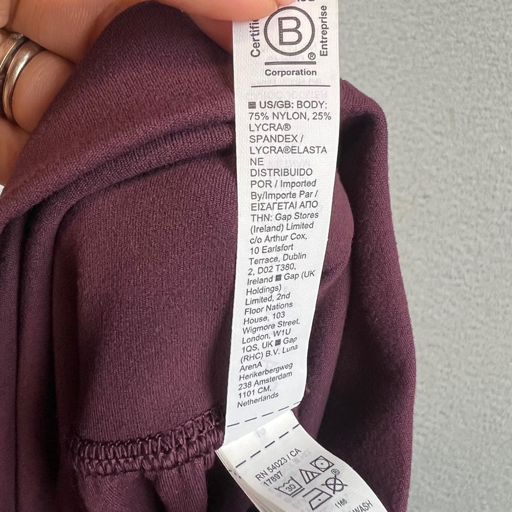 Athleta Salutation Cargo Jogger Pants Burgundy Maroon Womens 2X High Rise Yoga - Picture 9 of 10